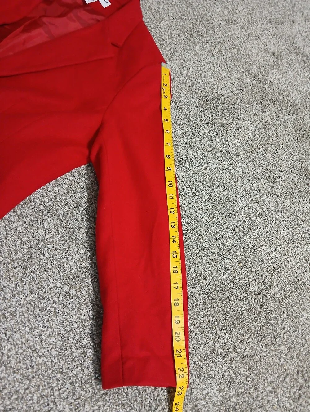 Sag Harbor Red Single-Button Blazer 100%  Wool. - Picture 13 of 15